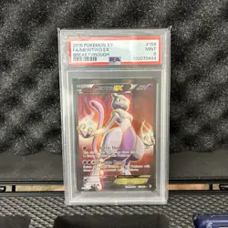 PSA 9 Mewtwo EX Full Art - XY Breakthrough 2015 Pokemon Card 158/162 - Image 1