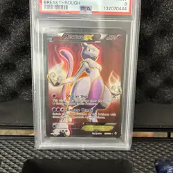 PSA 9 Mewtwo EX Full Art - XY Breakthrough 2015 Pokemon Card 158/162 - Image 2