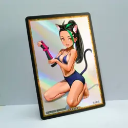 NEMONA Waifu Anime Card LIMITED 1/1 Custom TCG Holo Goddess Story ACG T13597 - Image 2