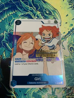 One Piece Card Game Girl Release Event Winner Promo Card P-096 NM English - Image 1