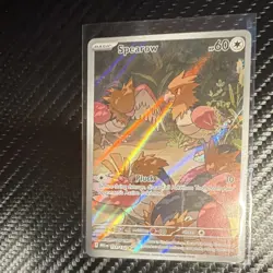 Pokemon Spearow 151/132 Me01: Mega Evolution Holo Illustration Rare Card HP 60 - Image 1