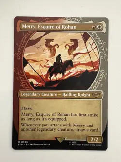 Merry Esquire of Rohan Showcase MTG Magic the Gathering Card NM Near Mint LTR - Image 1
