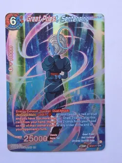 Great Priest, Sentencing (BT27-117) [History of Z] DBS SPR Dragonball Super Card - Image 1