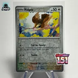 Pidgey 016/165 Reverse Holo Pokemon TCG: 151 Card Pokemon MINT SHIPPED TODAY! - Image 1