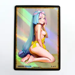 IONO Waifu Anime Card LIMITED 1/1 Custom TCG Holo Goddess Story ACG T13582 - Image 1