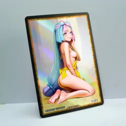IONO Waifu Anime Card LIMITED 1/1 Custom TCG Holo Goddess Story ACG T13582 - Image 2