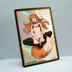 HOLO Waifu Anime Card LIMITED 1/1 Custom TCG Holo Goddess Story ACG T13579 - Image 2