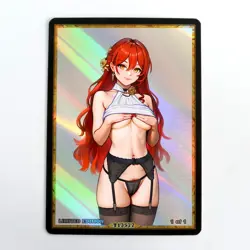 HIMEKO Waifu Anime Card LIMITED 1/1 Custom TCG Holo Goddess Story ACG T13577 - Image 1