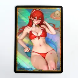 HIMEKO Waifu Anime Card LIMITED 1/1 Custom TCG Holo Goddess Story ACG T13576 - Image 1