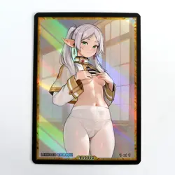 FRIEREN Waifu Anime Card LIMITED 1/1 Custom TCG Holo Goddess Story ACG T13572 - Image 1