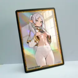 FRIEREN Waifu Anime Card LIMITED 1/1 Custom TCG Holo Goddess Story ACG T13572 - Image 2