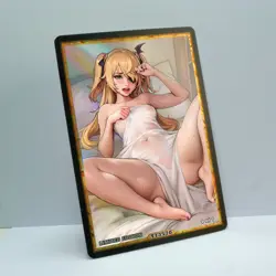 FISCHL Waifu Anime Card LIMITED 1/1 Custom TCG Holo Goddess Story ACG T13570 - Image 2
