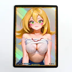 DARK MAGICIAN GIRL Waifu Anime Card LIMITED 1/1 Custom TCG Holo T13566 - Image 1