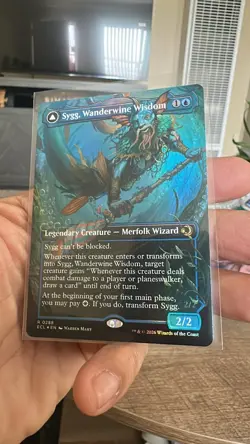 Sygg, Wanderwine Wisdom Showcase #288 Foil MTG Lorwyn Eclipsed Borderless Rare v - Image 1