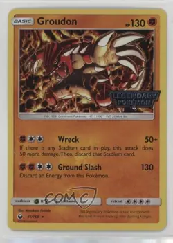 Groudon (Cosmos Holo Gamestop Promo) Pokemon Sun & Moon Celestial Storm #81 - Image 1