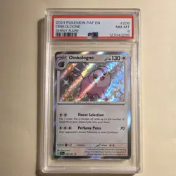 Pokemon Oinkologne 208/091 SV: Paldean Fates Shiny Rare Holo PSA 8 2024 English - Image 1