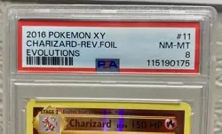 Charizard Reverse Foil 2016 Pokemon XY Evolutions #11 PSA 8 FREE SHIPPING - Image 3