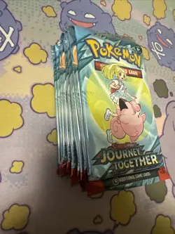 Pokemon TCG Journey Together Booster Pack Lot of 10 Packs - Image 2