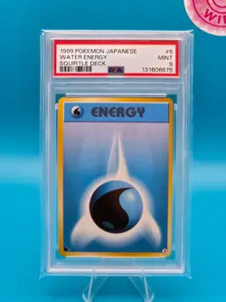 PSA 9 - 1999 POKEMON JAPANESE SQUIRTLE DECK 5 WATER ENERGY - Image 1