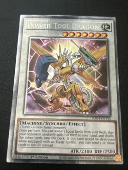 Yugioh! NM Power Tool Dragon (Platinum Secret Rare) RA04-EN135 - Image 1