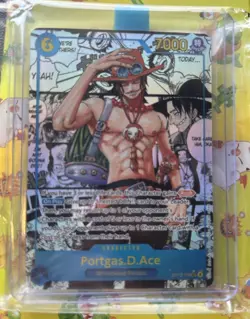 One Piece CCG English Portgas.D.Ace Secret Rare Manga OP13-119 SSP - Image 2