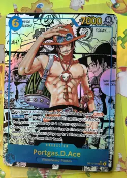 One Piece CCG English Portgas.D.Ace Secret Rare Manga OP13-119 SSP - Image 3