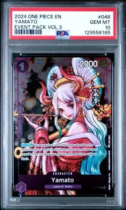 ONE PIECE YAMATO 2024 EVENT PACK VOL.3 #046 PSA 10 - Image 1