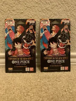 One Piece TCG OP09 Emperors In The New World Sleeved Booster Packs Lot of 2! - Image 1