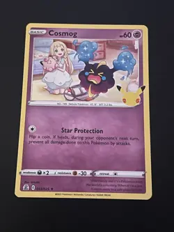 Pokemon TCG Cosmog Holo Rare Card Celebrations 013/025 - Image 1