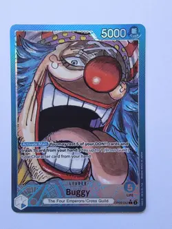 One Piece Card Game - Buggy OP09-042 Alt Art Leader - Emperors in the New World - Image 1