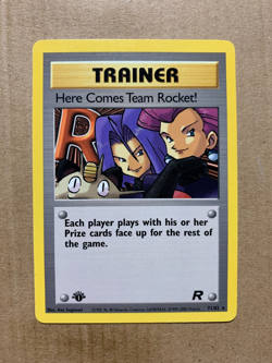 1st Edition Here Comes Team Rocket! 71/82 Team Rocket - Rare Pokemon Card - NM/M - Image 1