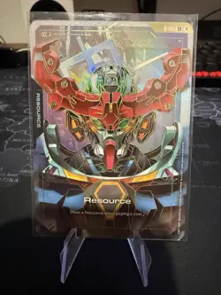 Gundam TCG Card Game Dual Impact Foil Resource GD02 R-015 C++ GQuuuuuuX Gundam - Image 1