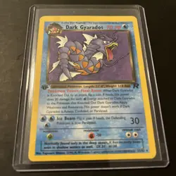 Dark Gyarados #8/82 First Edition Team Rocket Pokemon TCG Vintage Card NM - Image 2