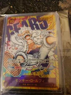 Monkey D. Luffy Gear 5 SEC Parallel card OP05-119 Japanese One Piece Card Game - Image 1