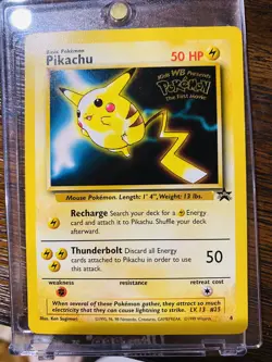 Pokemon Black Star Gold WB Movie Promo Card #4 Pikachu - Image 1