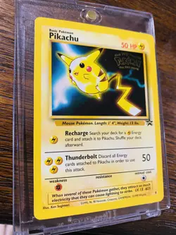 Pokemon Black Star Gold WB Movie Promo Card #4 Pikachu - Image 2