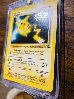 Pokemon Black Star Gold WB Movie Promo Card #4 Pikachu - Image 3