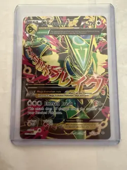 Pokemon M Rayquaza EX Full Art Ultra Rare 105/108 Roaring Skies Holo Card - Image 1