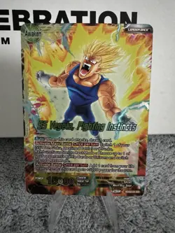 SS Vegeta Fighting Instincts Leader Foil Dragon Ball Super Card Game | NM - Image 1