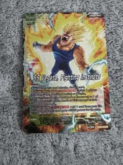 SS Vegeta Fighting Instincts Leader Foil Dragon Ball Super Card Game | NM - Image 3