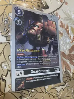 Digimon Card Game Pre-Release Guardromon BT15-061 U Exceed Apocalypse - Image 1