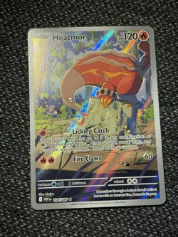 Pokemon TCG Heatmor Illustration Rare White Flare Card 104/086 NM/M Condition - Image 2