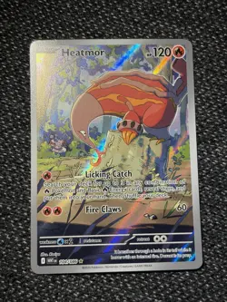 Pokemon TCG Heatmor Illustration Rare White Flare Card 104/086 NM/M Condition - Image 3