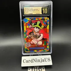 CGC PRISTINE 10 Luffy P-110 ONE PIECE Premium Card Collection ONE PIECE DAY 25 - Image 1