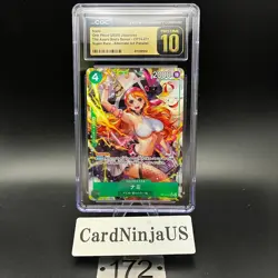 CGC PRISTINE 10 Nami Alt Art OP14-031 SR The Azure Sea's Seven ONE PIECE Card - Image 1