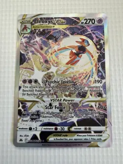 Pokemon Deoxys VSTAR Holo Card Crown Zenith: Galarian Gallery GG46/GG70 - Image 1