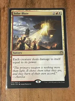 SOLAR BLAZE 216/264 WAR OF THE SPARK MTG MAGIC - Magic The Gathering - NM / M - Image 1