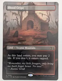 Magic Of The Gathering Blood Crypt (Borderless) (349) Lorwyn Eclipsed Normal - Image 1
