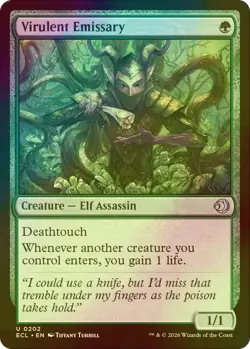 1x NM Foil Virulent Emissary - Lorwyn Eclipsed MTG pack fresh ELF - Image 1