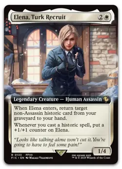 Elena, Turk Recruit (Extended Art) #133 (NM) Final Fantasy FIC Magic MTG - Image 1
